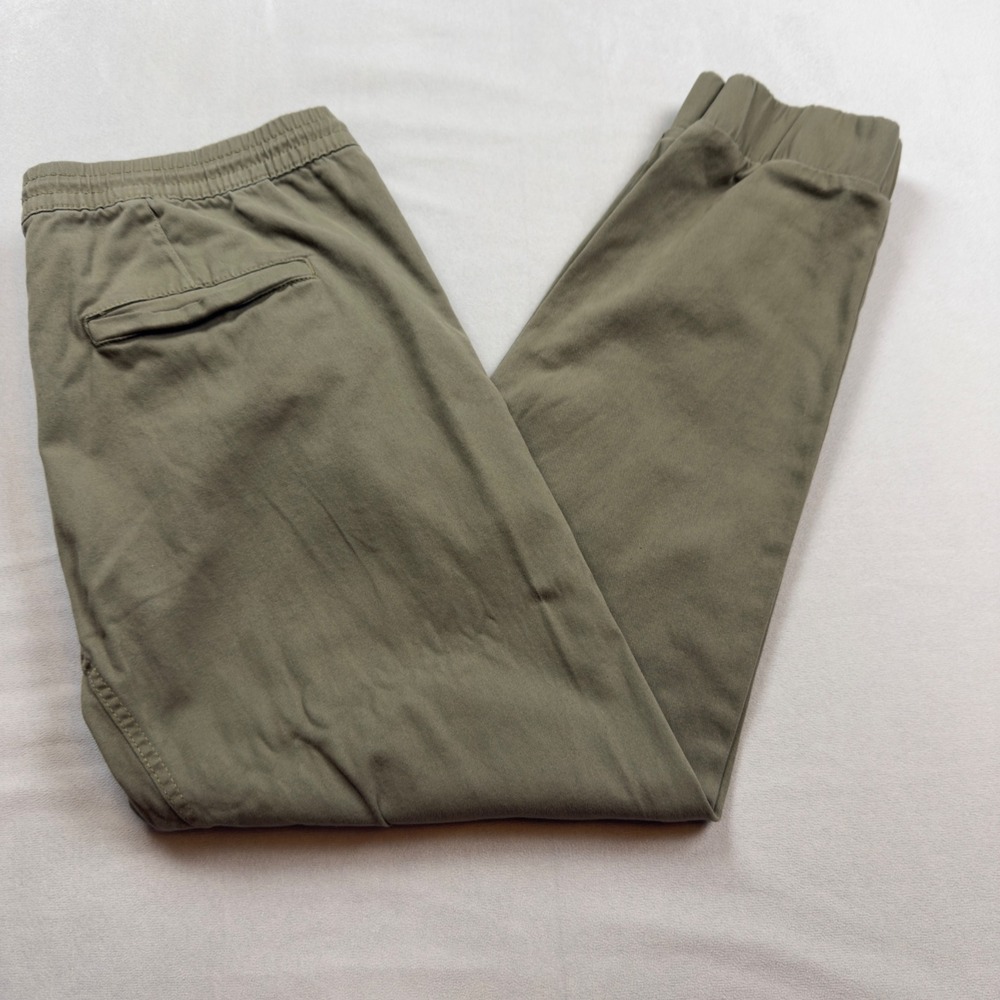 Silver Jeans Co Ashton 1230 Mens Jogger Pants Olive Green Khaki‎ Stretch Size L